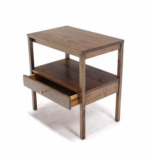 Mid-Century Modern 1 One drawer End Table Stand