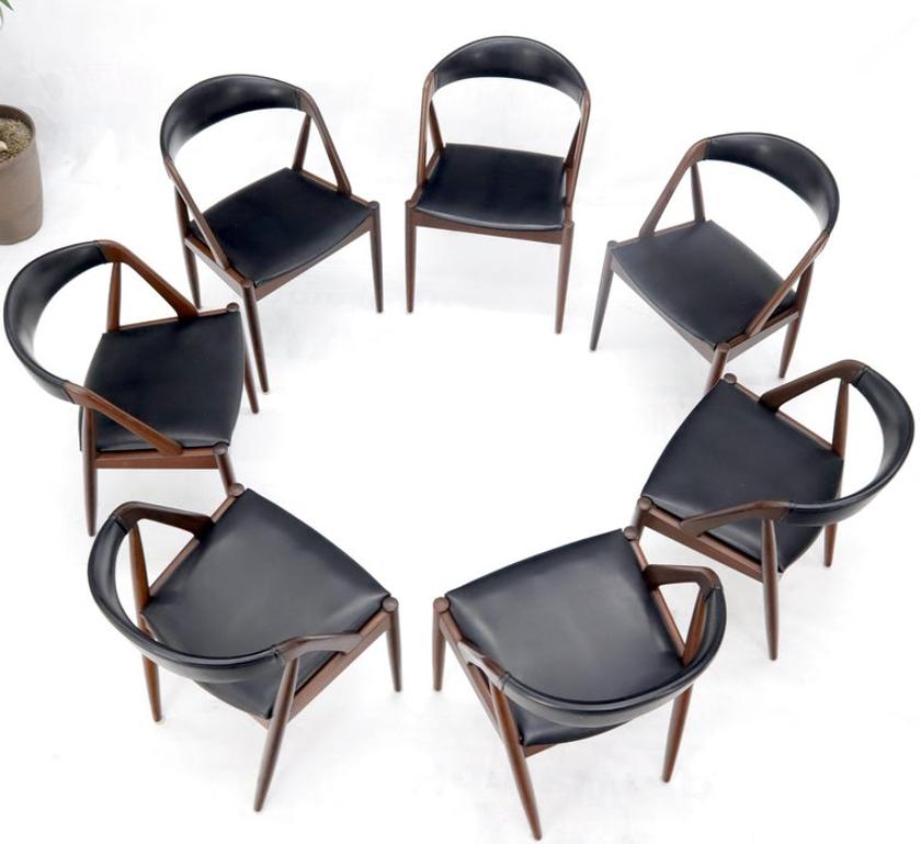 Set of 7 Danish Modern Kai Kristiansen Teak Dining Chairs