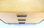 Two-Tone, Mid-Century Modern Bachelor Chest Dresser with Three Drawers