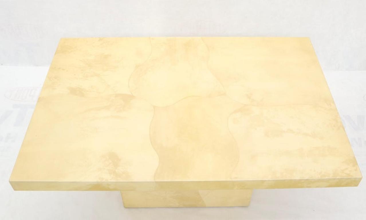 Lacquered Parchment Goat Skin Dining Conference Table