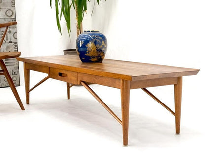 Henredon Solid Walnut Bench Coffee Table
