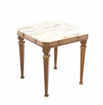 Pair of Neoclassical Marble Top End Tables