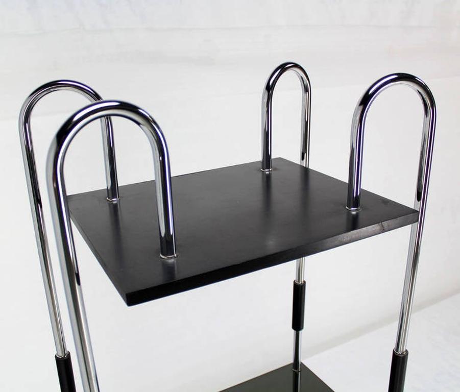 Mid Century Modern Tinted Smoked Lucite Shelves Bauhaus Style Etagere Wall Unit
