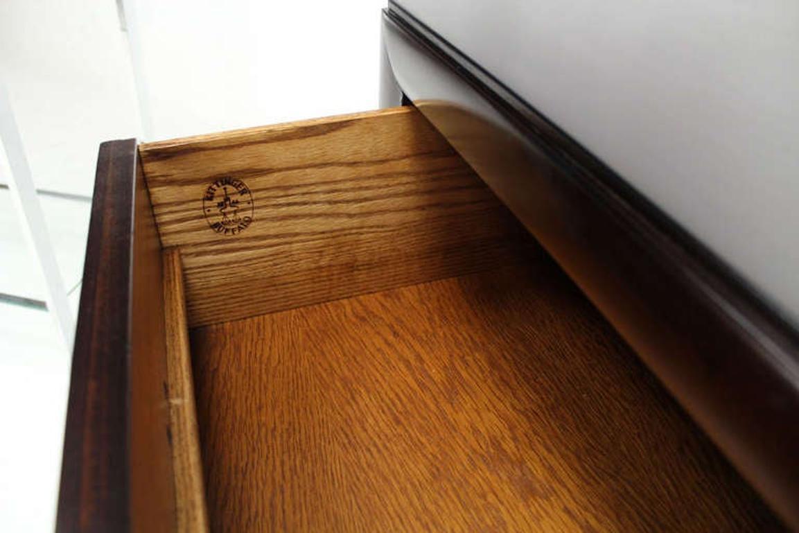 EstablishedLines Kittinger Mid Century Modern Heavy Solid Drop Pulls Bachelor 3 Drawer Chest MINT