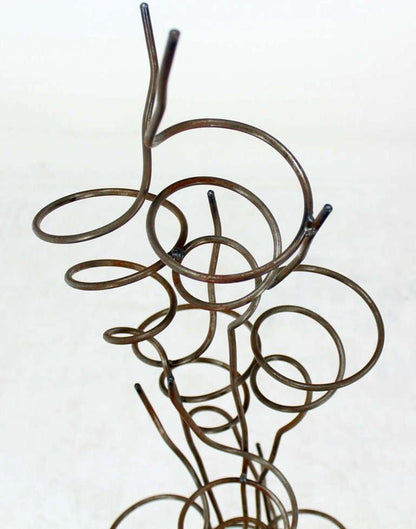 Wrought Iron Sculptural Wine Tree Rack