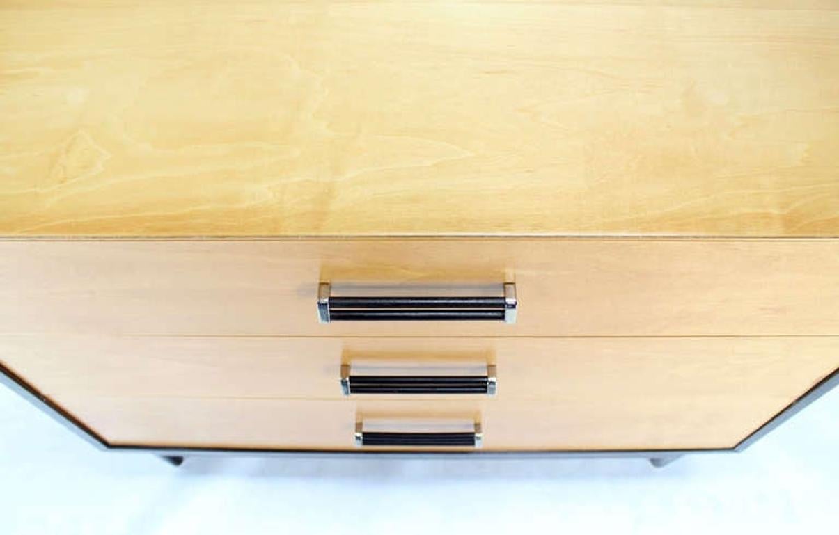 Two-Tone Mid Century Modern 3 Drawers Bachelor Chest Dresser MINT!