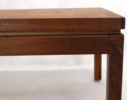 Rectangle Parquet Top Oiled Walnut Coffee Table