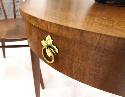 Queen Ann Walnut One Drawer Lamp Side Table Stand by Baker