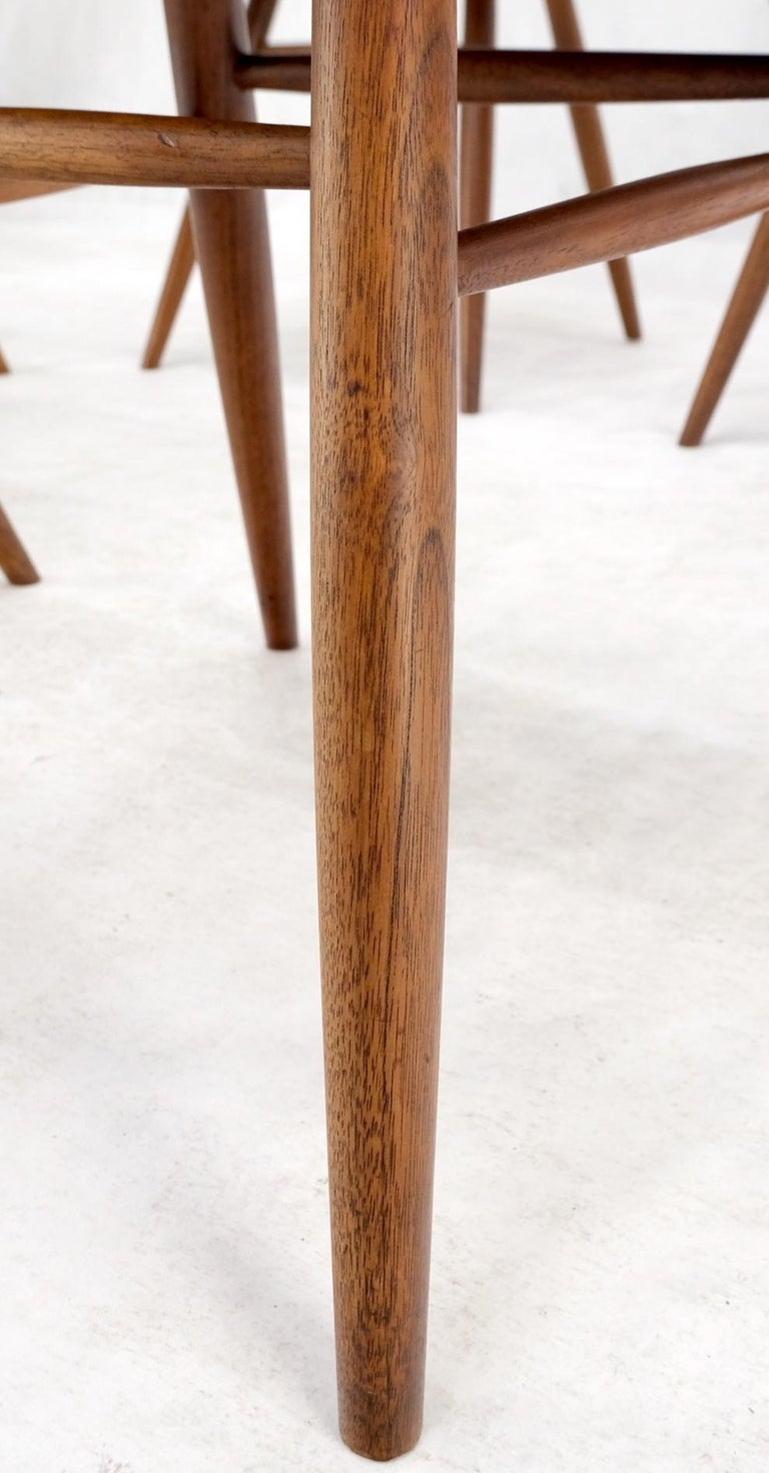 Set of 6 Oiled Walnut Spindle Back Dining Chairs by George Nakashima