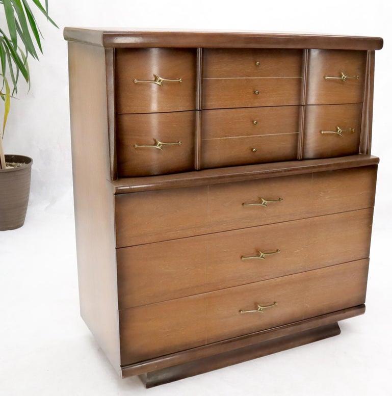 Mid-Century Modern Two-Tone High Chest Dresser Kent Coffey