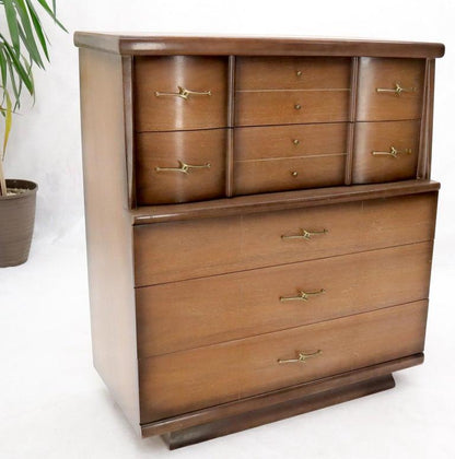 Mid-Century Modern Two-Tone High Chest Dresser Kent Coffey