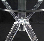 Lucite Four Chairs Table Dinette Set