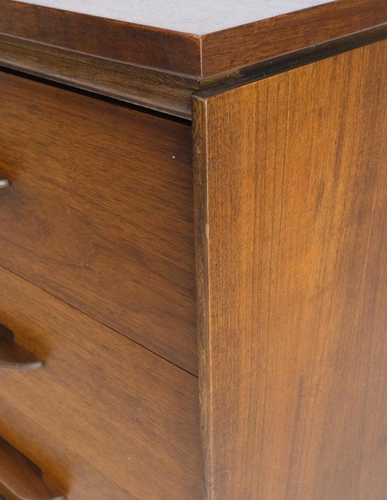 American Medium Light Walnut 9 Drawers 2 Door Compartment Long Dresser Mint