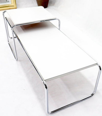 Marcel Breuer Set of Nesting Rectangle Coffee and Side Table Stendig, Finland