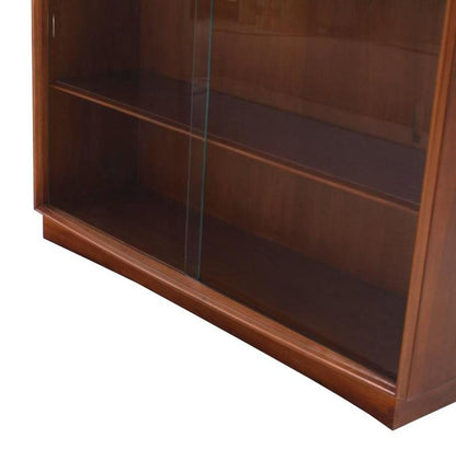 Gibbings for Widdicomb Bookcase with Glass Sliding Doors Mid Century