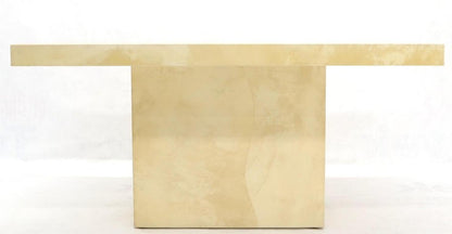 Lacquered Parchment Goat Skin Dining Conference Table
