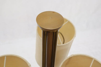 Large Mid-Century Modern Three arms Table or Floor Lamp with Cylinder Shades