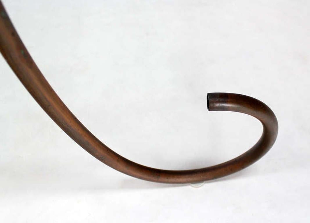 EstablishedLines Large Deco Style Solid Brass Serving Console Hall Table circa 1930s Nice Patina