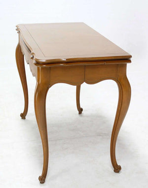 French Provincial Flip-Top Console or Dining Table with Three Leaves