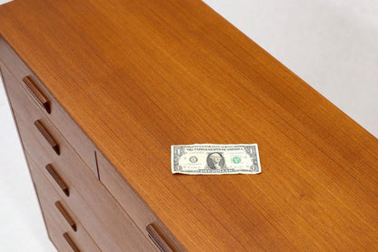 Danish Mid-Century Modern Tall High Boy Chest of 7 Drawers Dresser Cabinet