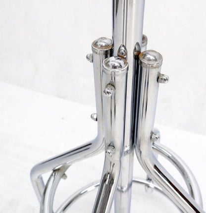 Bauhaus Mid-Century Modern Large Chrome Coat Rack