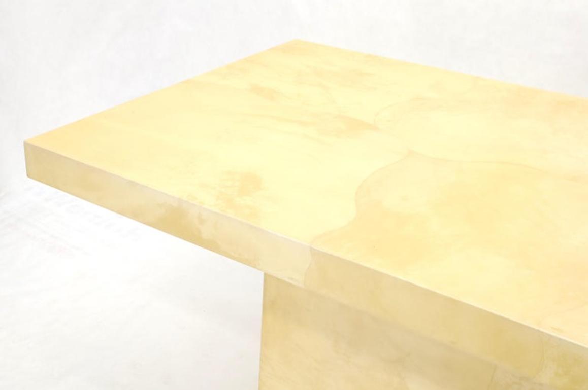 Lacquered Parchment Goat Skin Dining Conference Table