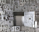 Large Wall Panel Cast Metal Vivid Details Puzzle Secret Door