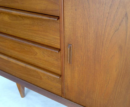 Danish Teak Mid-Century Modern 13 Drawers Long Credenza Dresser Sideboard MINT!
