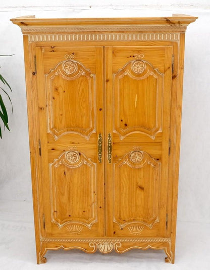 Country French Pine Wardrobe Storage Cabinet