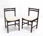 Six Mid Century Danish Modern Rosewood Dining Chairs New Upholstery