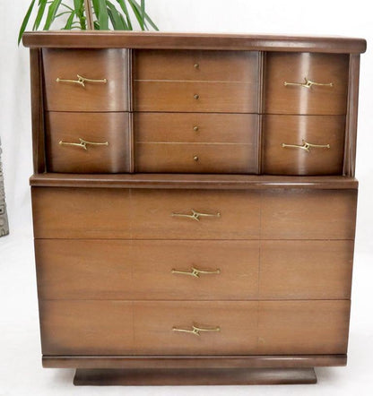 Mid-Century Modern Two-Tone High Chest Dresser Kent Coffey
