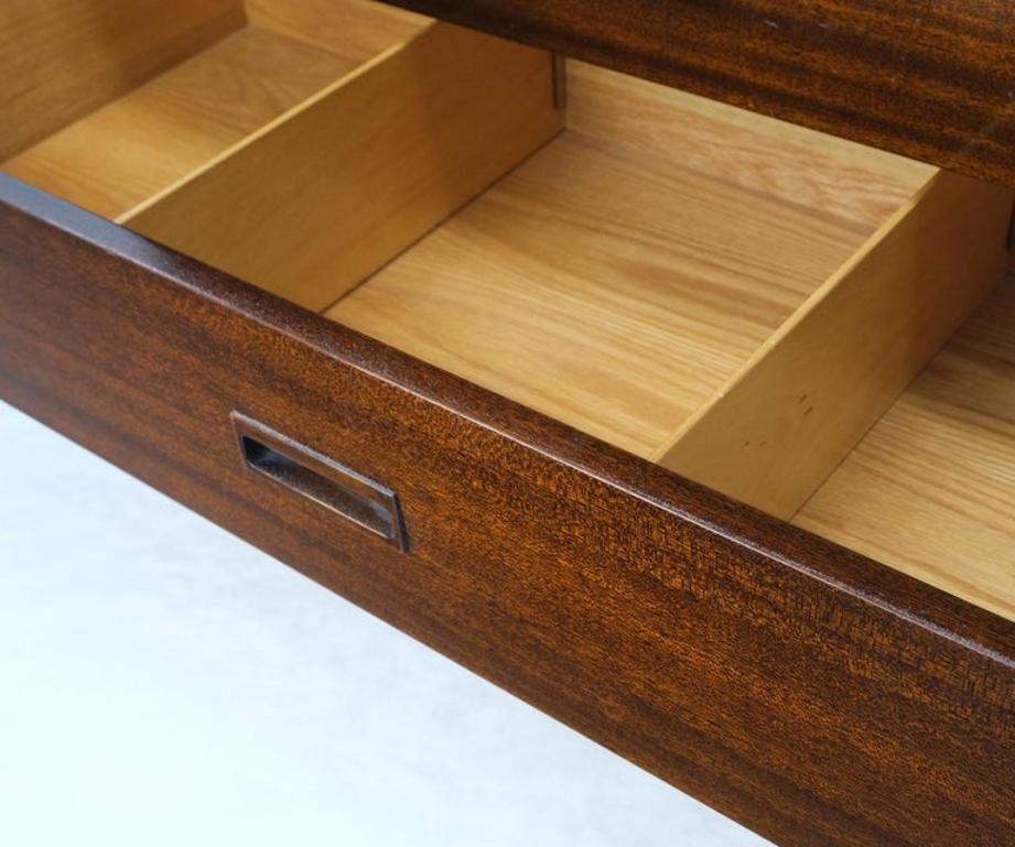 Harvey Probber Espresso Mahogany Sliding Doors 10 Drawers Gentlemen's Chest Mint