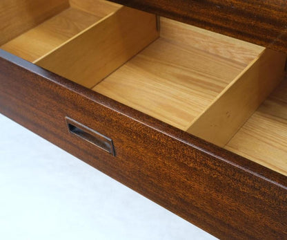 Harvey Probber Espresso Mahogany Sliding Doors 10 Drawers Gentlemen's Chest Mint
