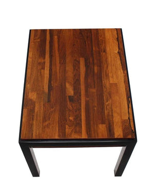 Mid-Century Modern Rosewood Ebonised Legs End or Side Table