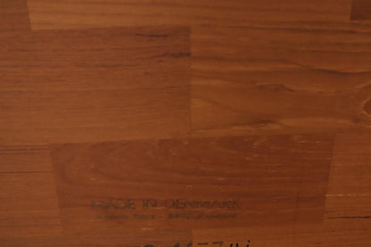 Danish Mid-Century Modern Solid Thick Teak Top Square Coffee Side Table