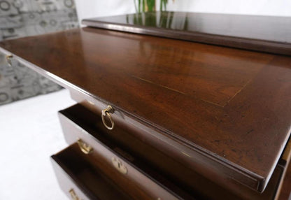 Kittinger 5 Drawers Pull Out Tray Mahogany Federal Style Bachelor Chest Dresser