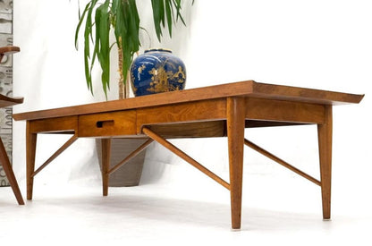 Henredon Solid Walnut Bench Coffee Table