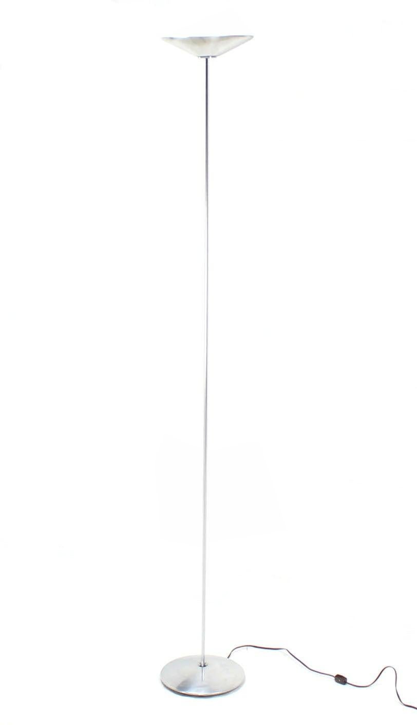 Mid Century Modern Thin Profile Elegant Estiluz Hallogen Floor Lamp Torchere