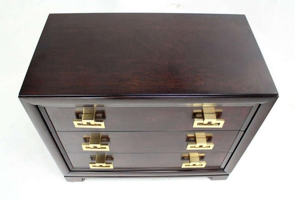 EstablishedLines Kittinger Mid Century Modern Heavy Solid Drop Pulls Bachelor 3 Drawer Chest MINT