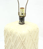 Faux Bamboo Decorated Pattern Table Lamp