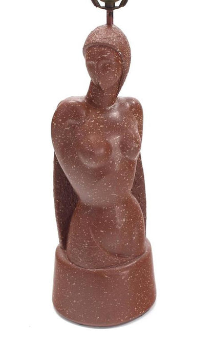 Signed Nude Sculpture Table Lamp