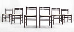 Six Mid Century Danish Modern Rosewood Dining Chairs New Upholstery