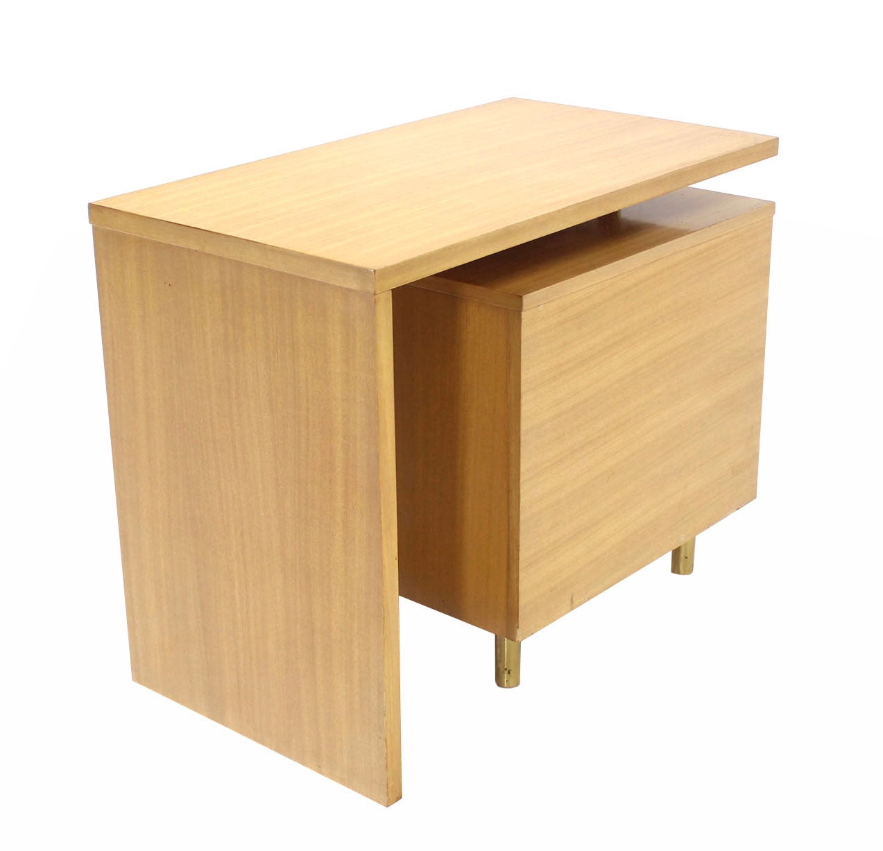 Revolving Folding Mid-Century Modern Desk Writing Table Cabinet Hide Away