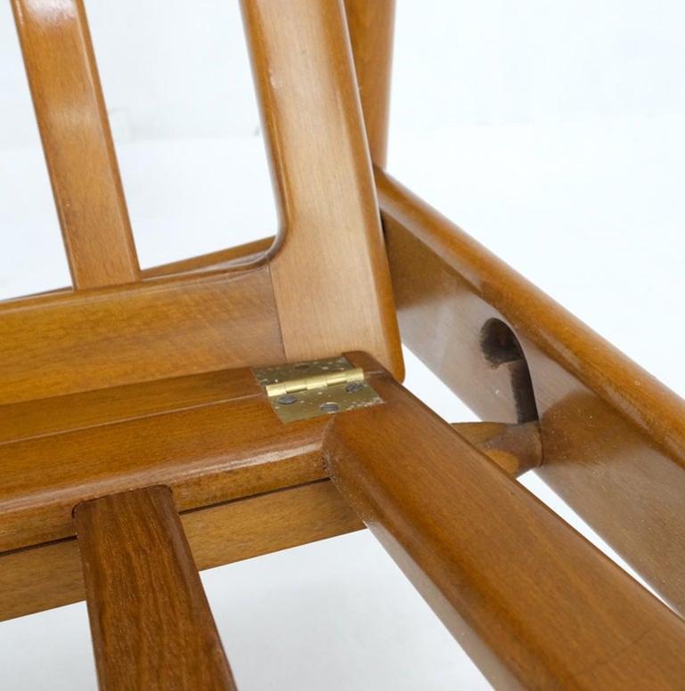 John Stuart Mid Century Danish Modern Plaid Pattern Upholstery Teak Lounge Chair