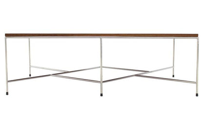Z Base Stainless Base Solid Top Coffee Table