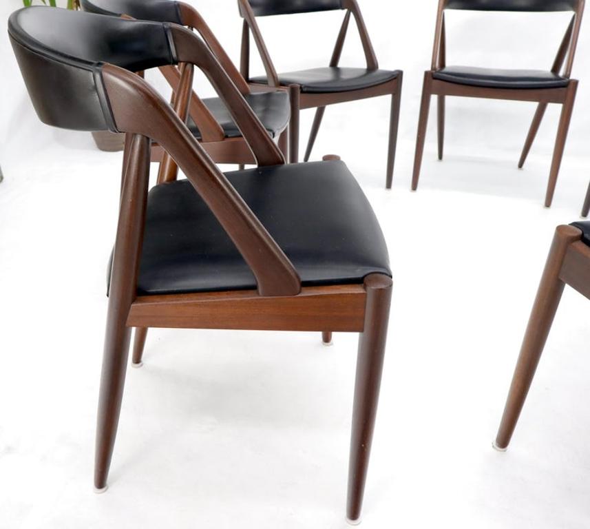 Set of 7 Danish Modern Kai Kristiansen Teak Dining Chairs