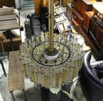 Large Two Tone Gold Yellow and Clear Camer Light Fixture