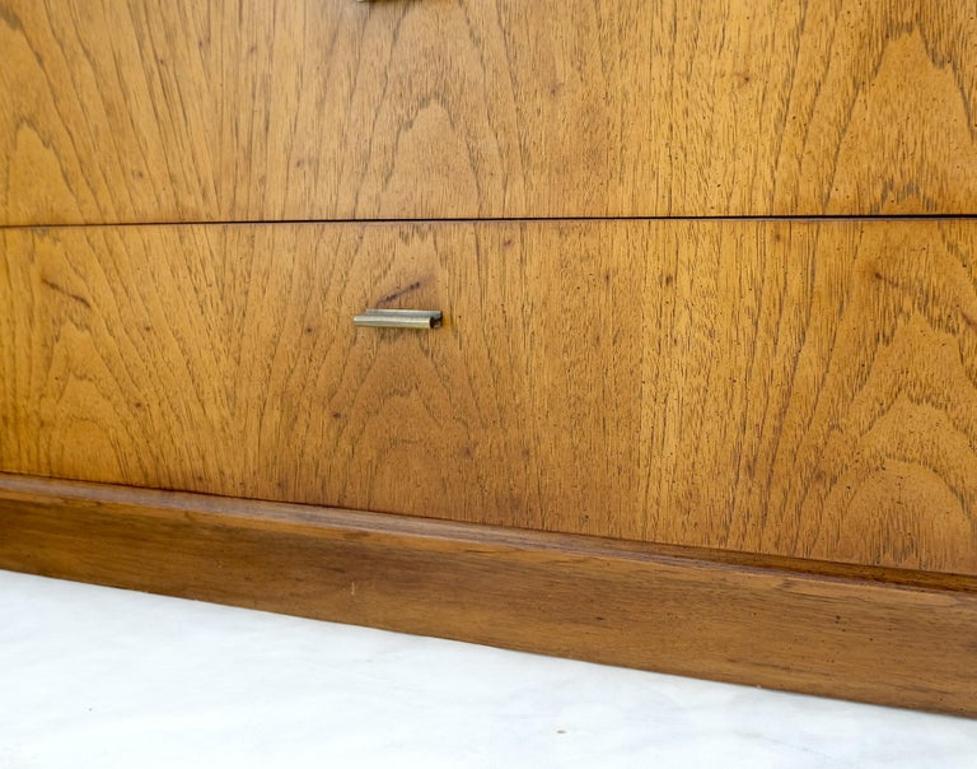 Campaign Style Mid Century Modern 10 Drawers Long Dresser Credenza Mint!