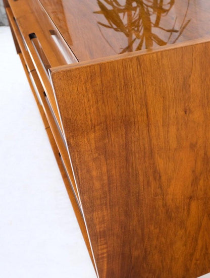 Edmond Spence Lacquered Walnut 6 Drawers Long Dresser Cabinet Credenza Mint!