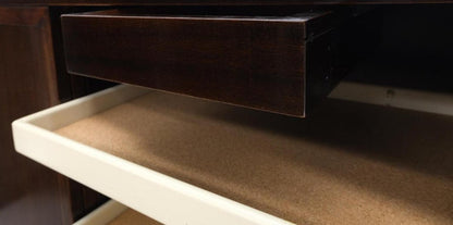 Harvey Probber Espresso Mahogany Sliding Doors 10 Drawers Gentlemen's Chest Mint